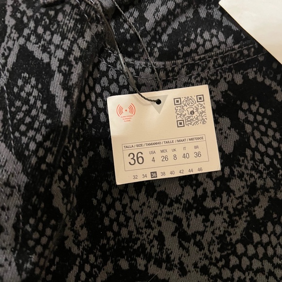 Zara snakeskin print jeans - Picture 2 of 4